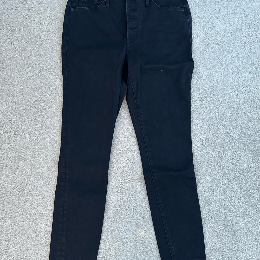 Good American High Rise Black Jeans